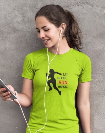 Dámské tričko EAT SLEEP RUN