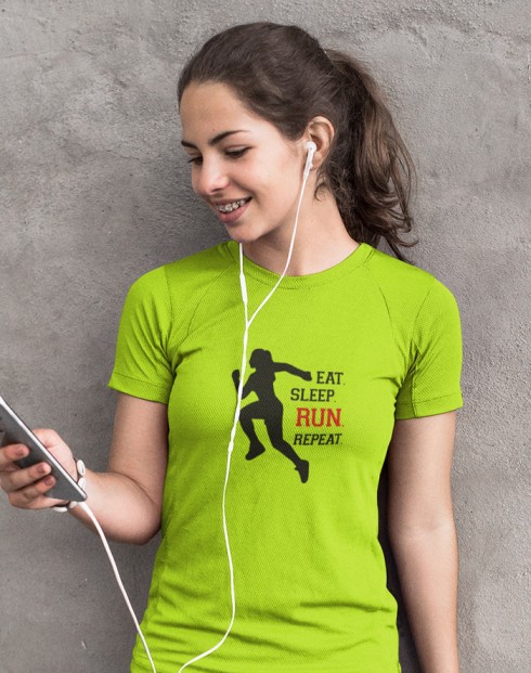 Dámské tričko EAT SLEEP RUN