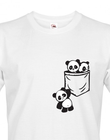 Pánské tričko Pandy v kapse