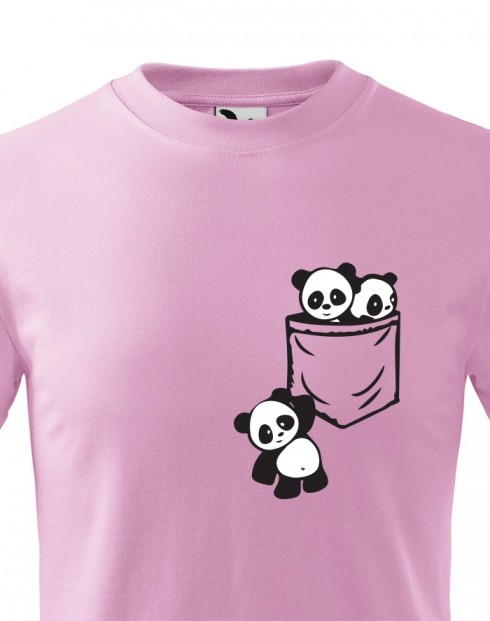 Dětské tričko Pandy v kapse