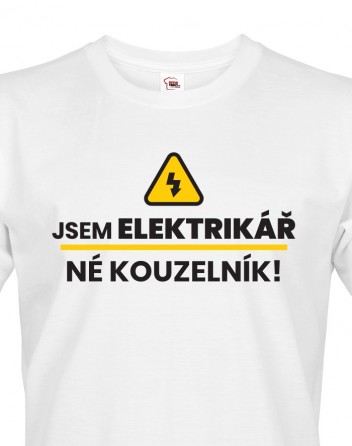 Pánské tričko Jsem elektrikář