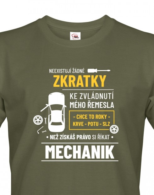 Pánské tričko pro automechaniky