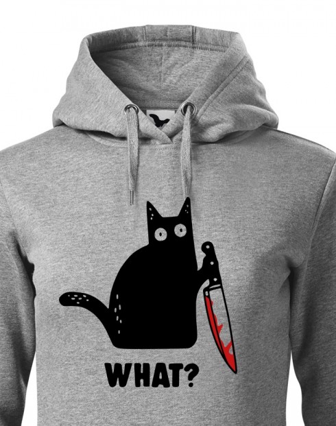 Dámská mikina s kočkou What