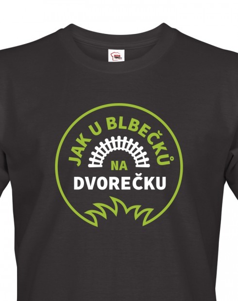 Pánské tričko Jak u blbečků na dvorečku