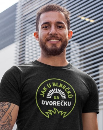 Pánské tričko Jak u blbečků na dvorečku