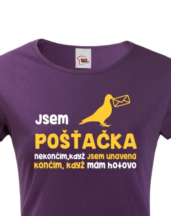 Dámské tričko Jsem pošťačka