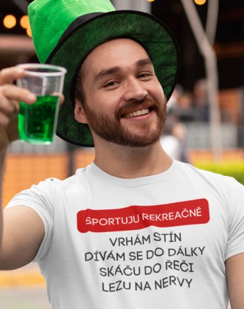 Pánské tričko Sportuji rekreačně