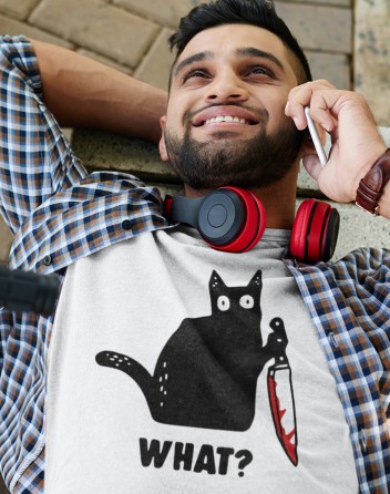 Pánské triko s kočkou What