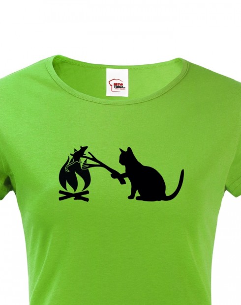 Dámské tričko kočka a myš