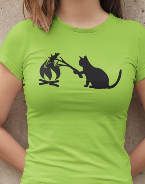 Dámské tričko kočka a myš