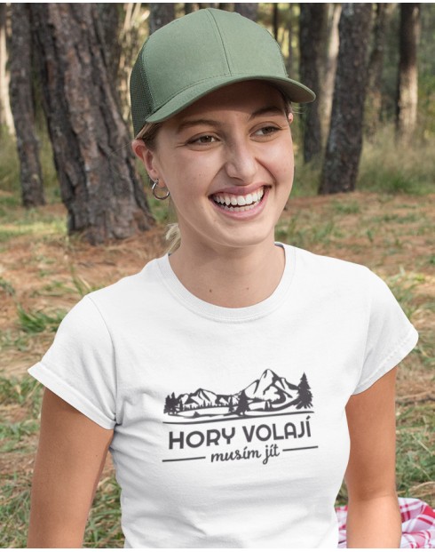 Dámské triko Hory volají musím jít