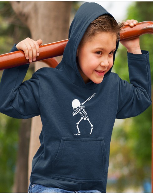 Dětská mikina s potiskem kostry