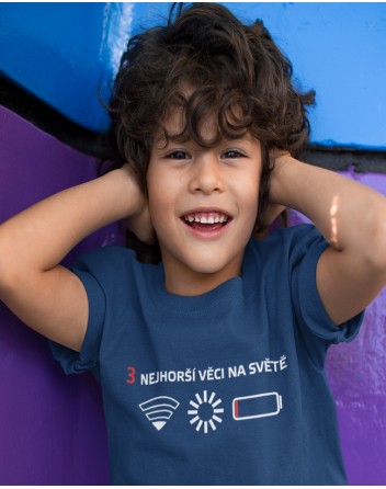 Dětské tričko 3 nejhorší věci na světě