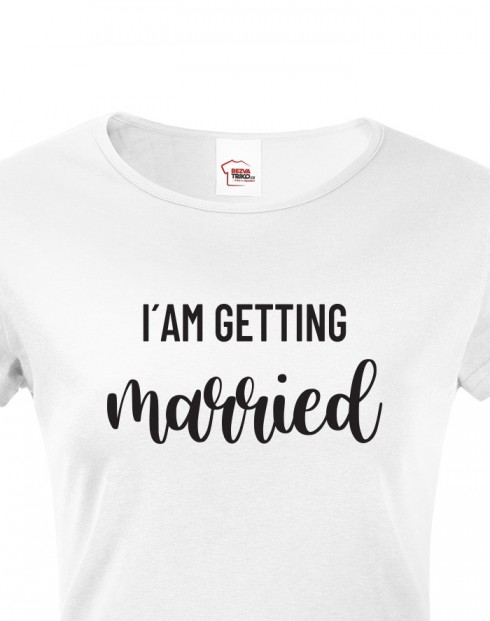 Dámské rozlučkové tričko pro nevěstu