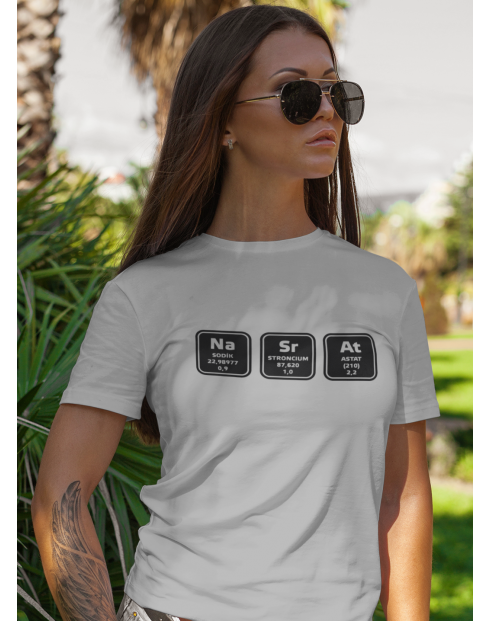 Dámské tričko s potiskem NaSrAt