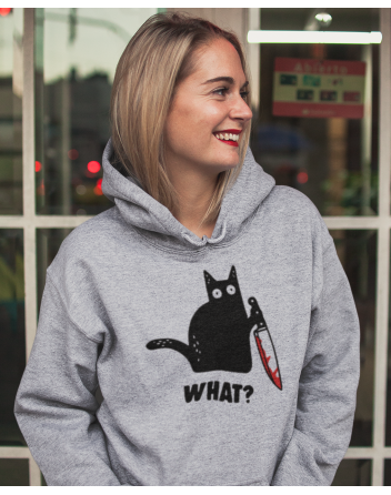 Dámská mikina s kočkou What
