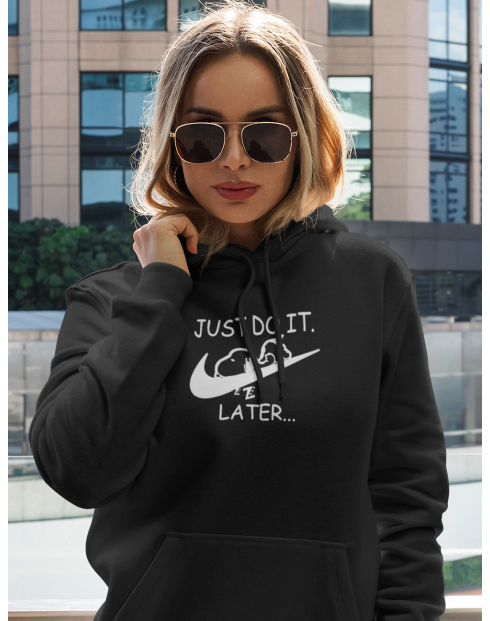Dámská mikina s potiskem JUST DO IT LATER