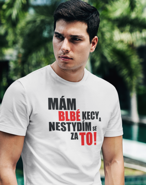 Pánské tričko Mám blbé kecy a nestydím se za to