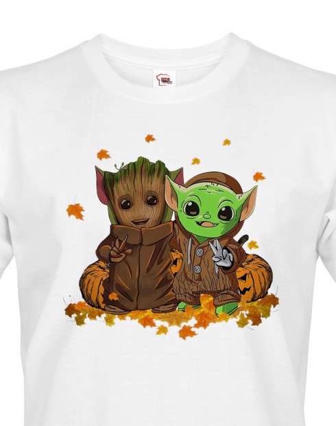 Pánské tričko Mistr Yoda a Groot