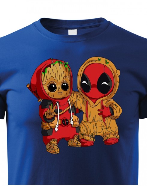 Dětské tričko Deadpool a Groot