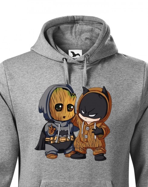 Pánská mikina Batman a Groot