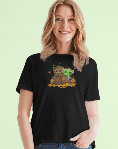 Dámské tričko Mistr Yoda a Groot