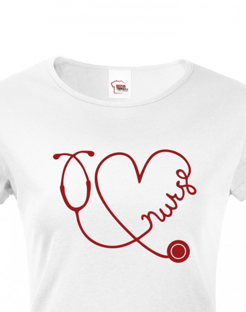 Dámské tričko pro zdravotní sestry Nurse