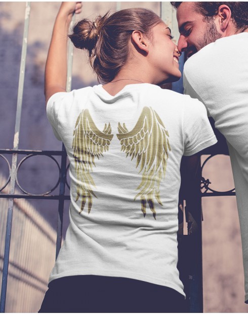 Dámské tričko s andělskými křídly na zádech