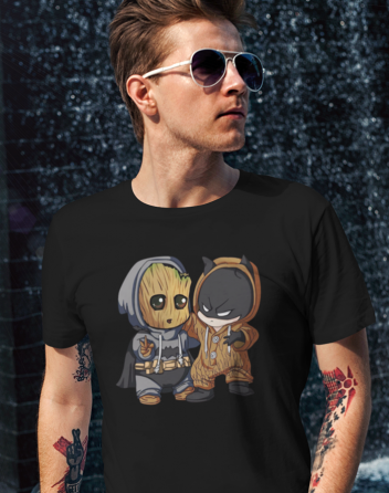 Pánské tričko Batman a Groot