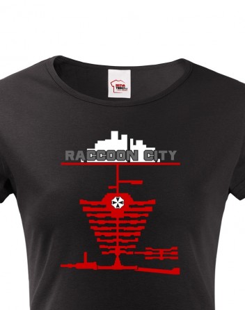 Dámské tričko Racoon city
