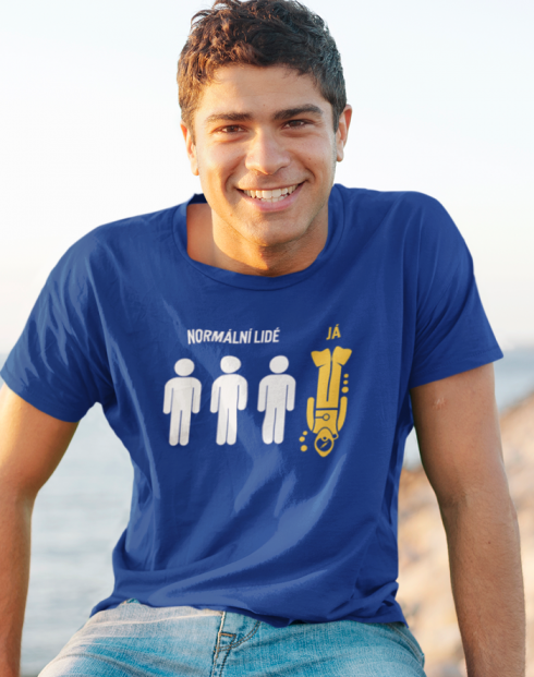 Pánské tričko - Normální lidé - ja (potápěč)