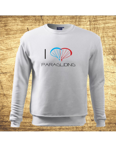 Pánská mikina I love paragliding