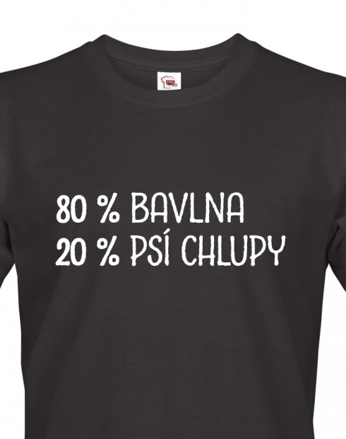 Pánské tričko 80 % bavlna, 20 % psí chlupy