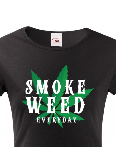 Dámské tričko - Smoke weed