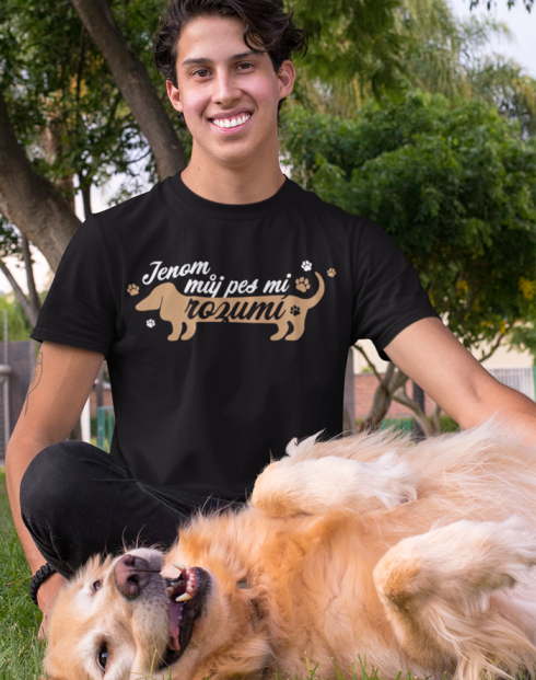 Pánské tričko - Jenom můj pes mi rozumí