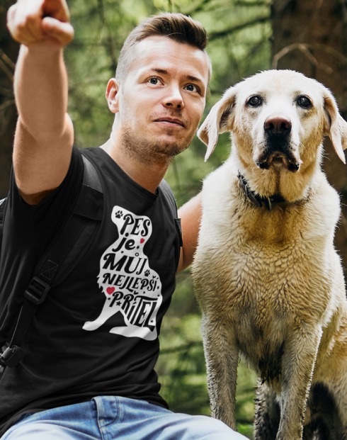 Pánské tričko -Pes je můj nejlepší přítel