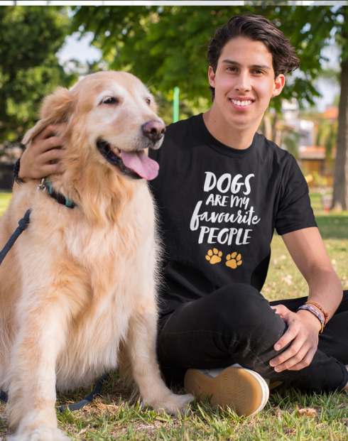 Pánské tričko -Dogs are my favourite people