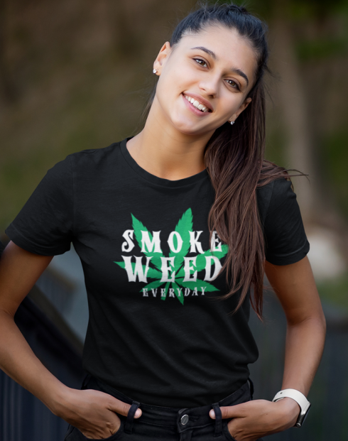 Dámské tričko - Smoke weed