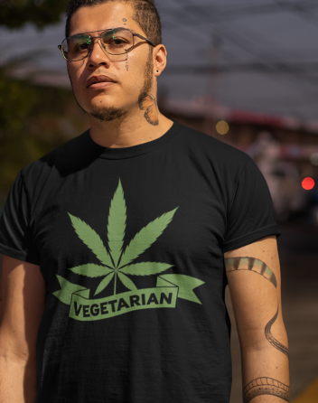 Pánské tričko - Weed vegetarian