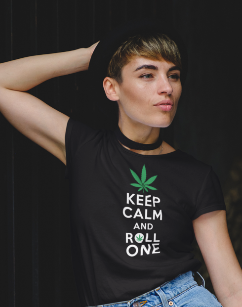 Dámské tričko - Keep calm and roll one