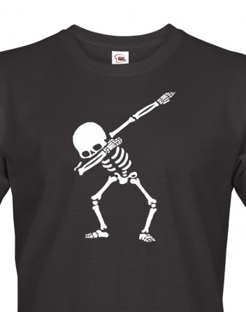 Pánské tričko s potiskem kostry