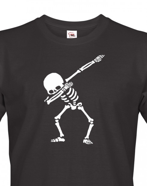 Pánské tričko s potiskem kostry