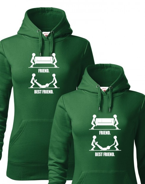 Dámské mikiny Friend and Best Friend