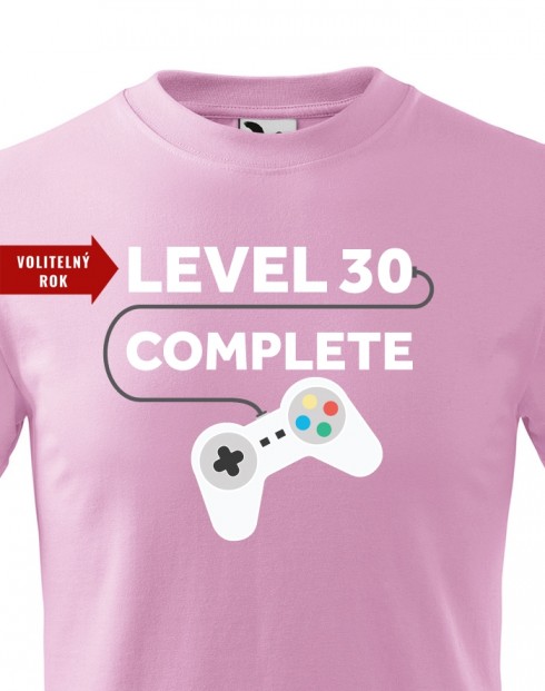 Dětské tričko k narozeninám - Level complete