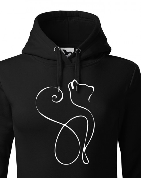Dámská mikina stylová kočka