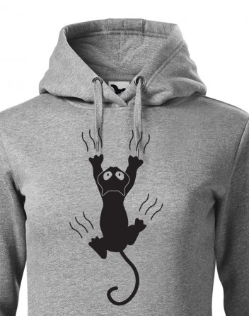 Dámská mikina s kočkou s drápky