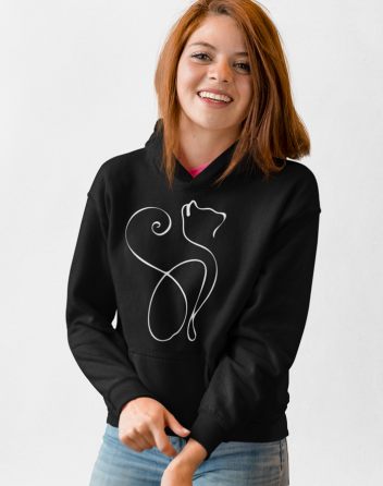 Dámská mikina stylová kočka