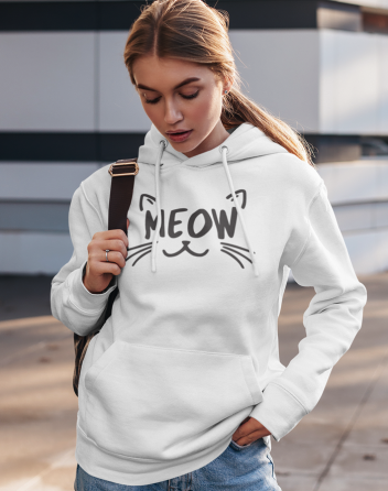Dámská mikina s kočkou Meow