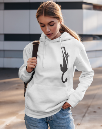 Dámská mikina s kočkou