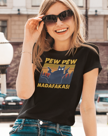 Dámské tričko - Pew Pew madafakas!